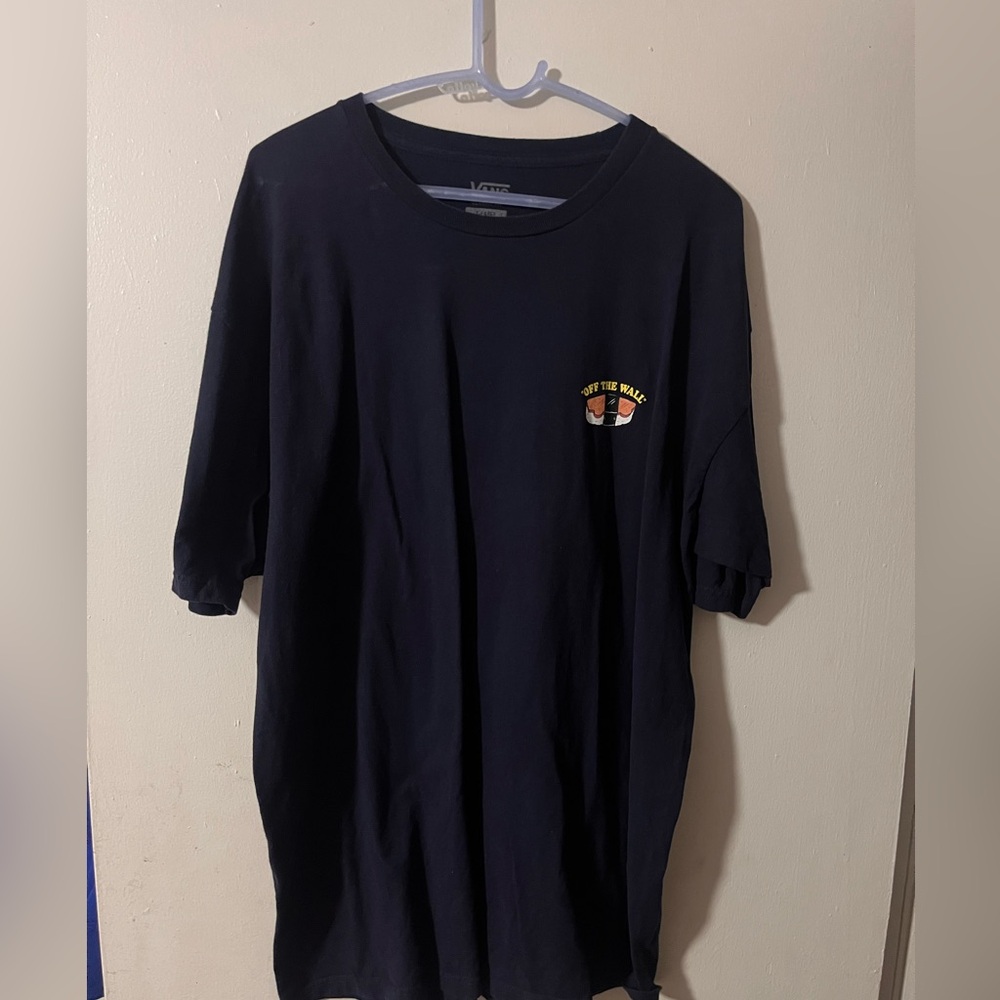 Vans Black Short Sleeve Tee with Logo